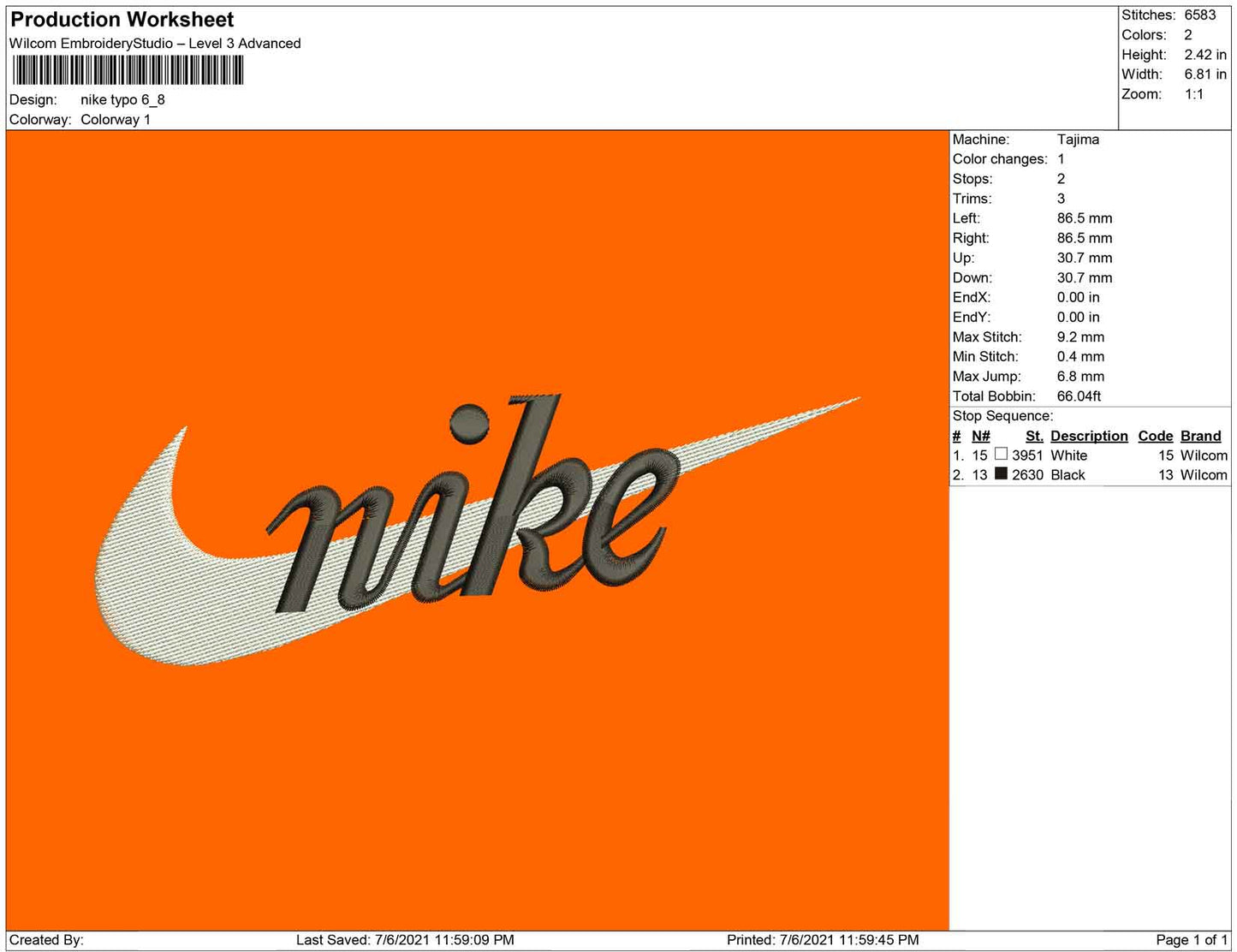 Nike typo