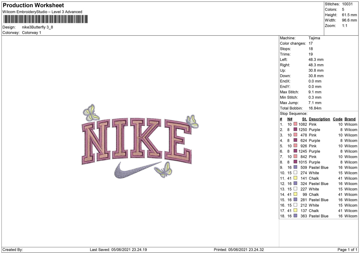 Nike Butterflies