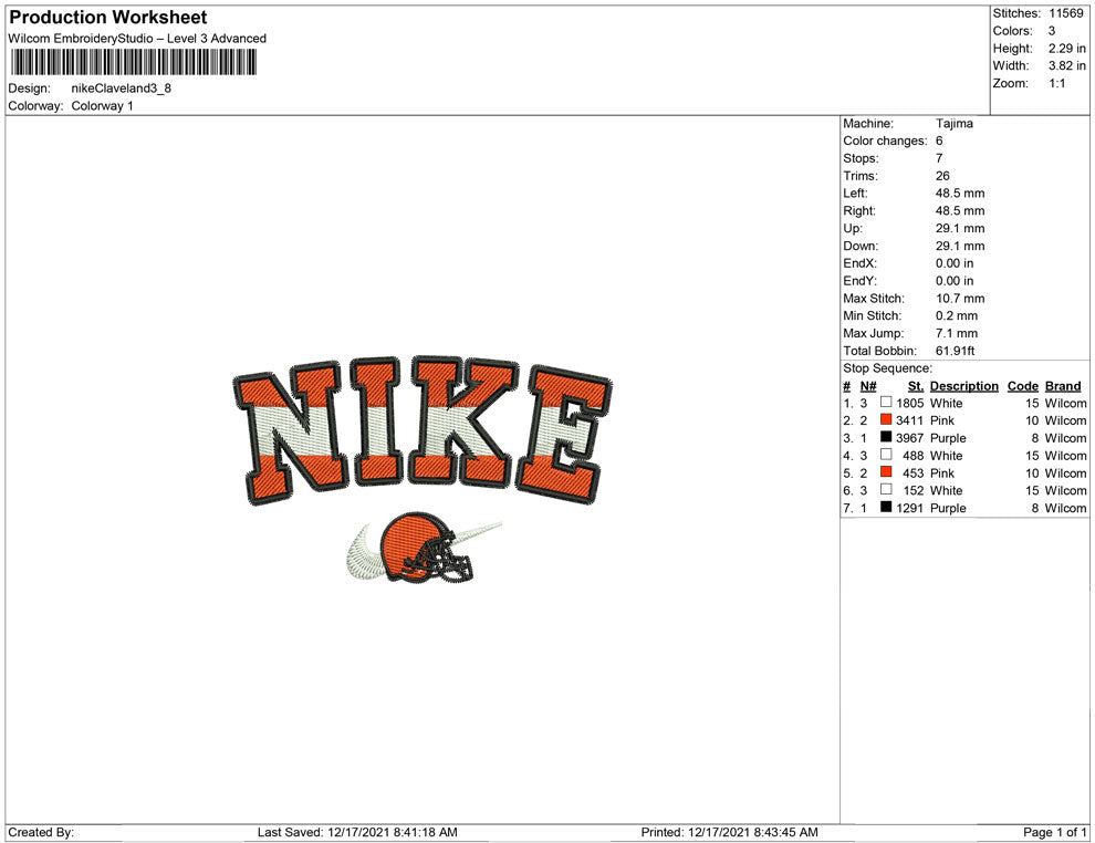 Nike Cleveland helmet