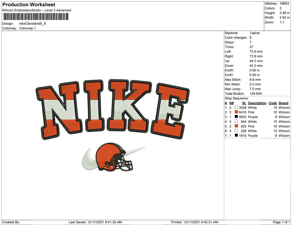 Nike Cleveland helmet