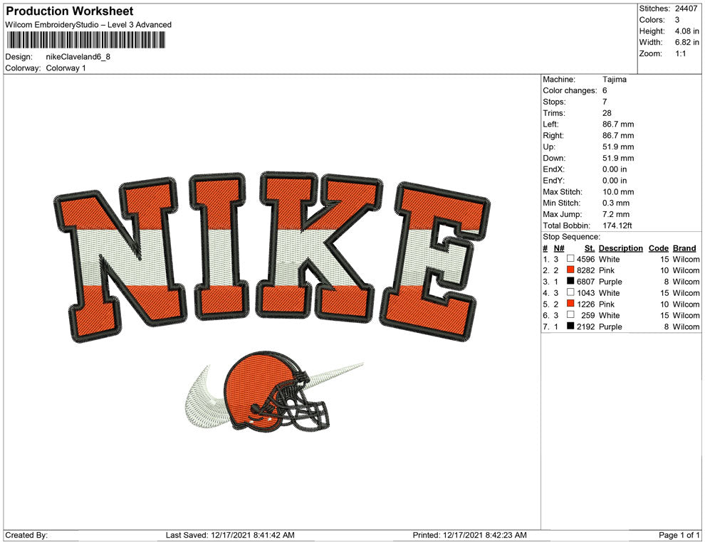Nike Cleveland helmet