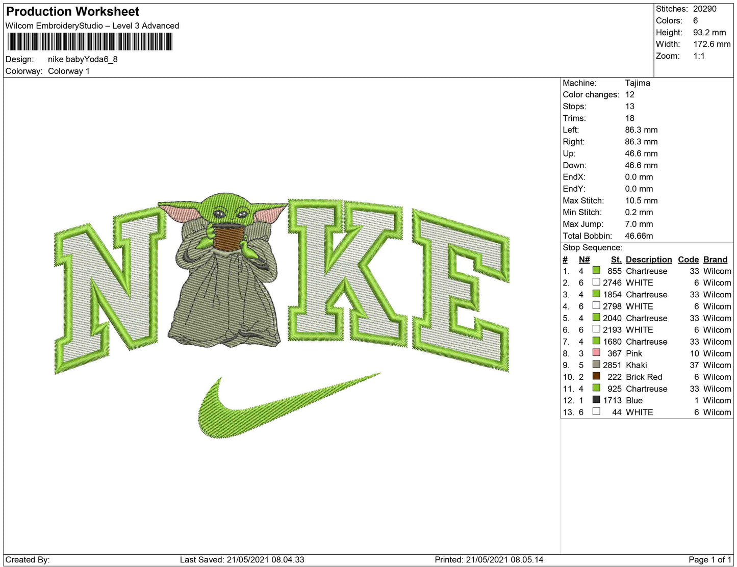 Nike Baby Yoda
