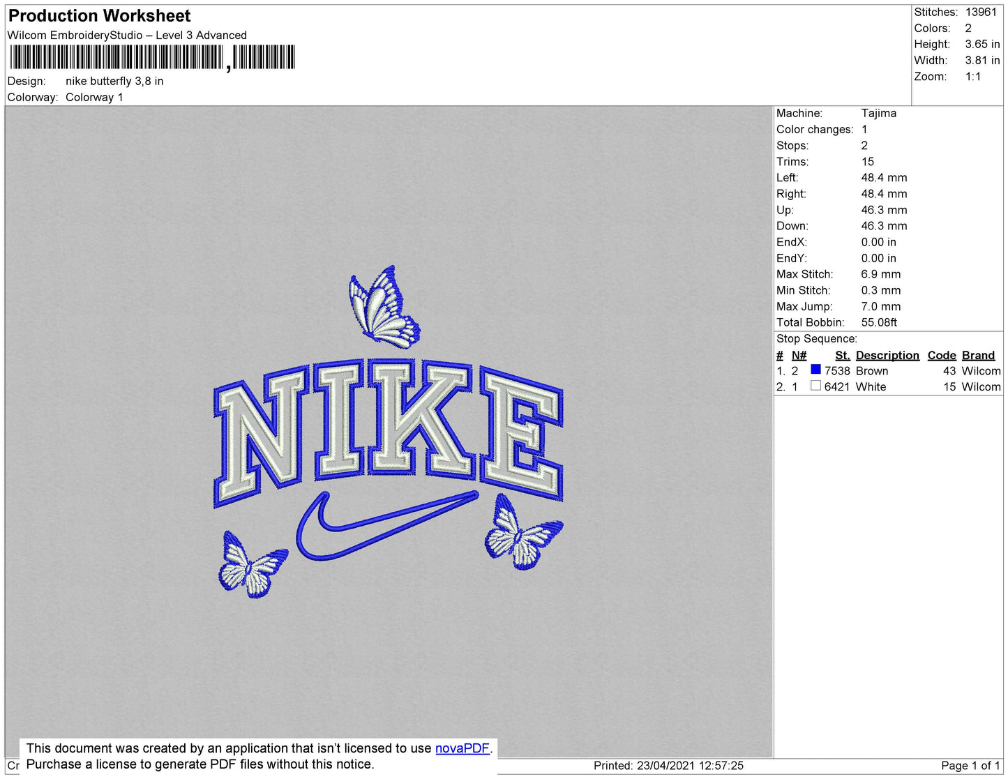 Nike-Schmetterling