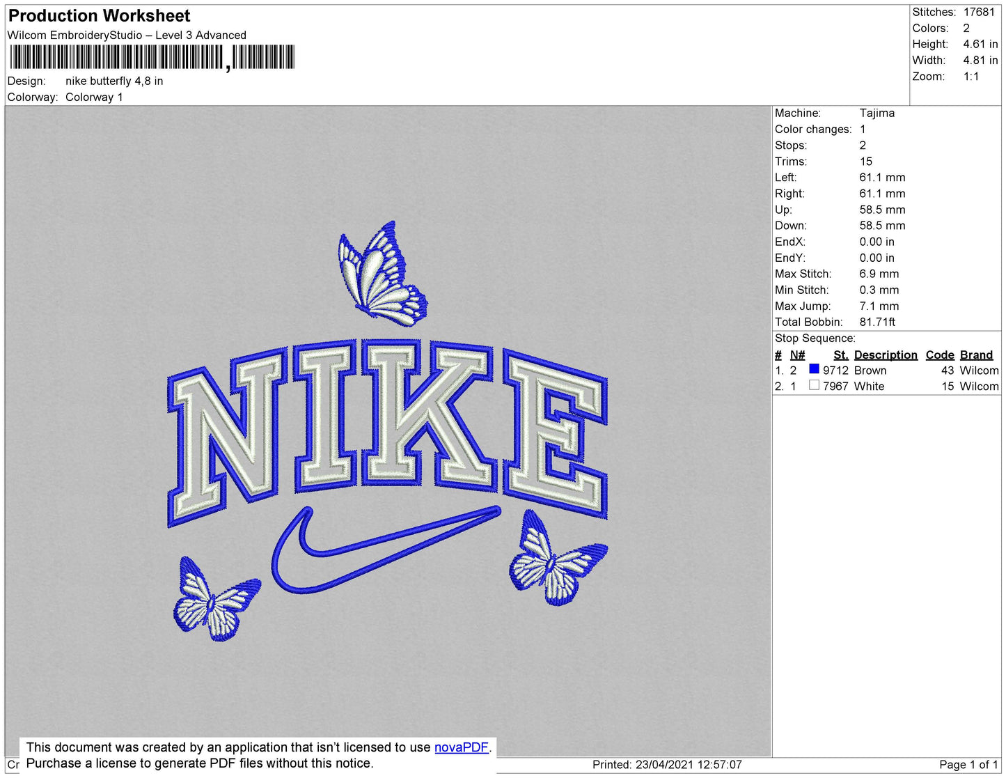Nike-Schmetterling