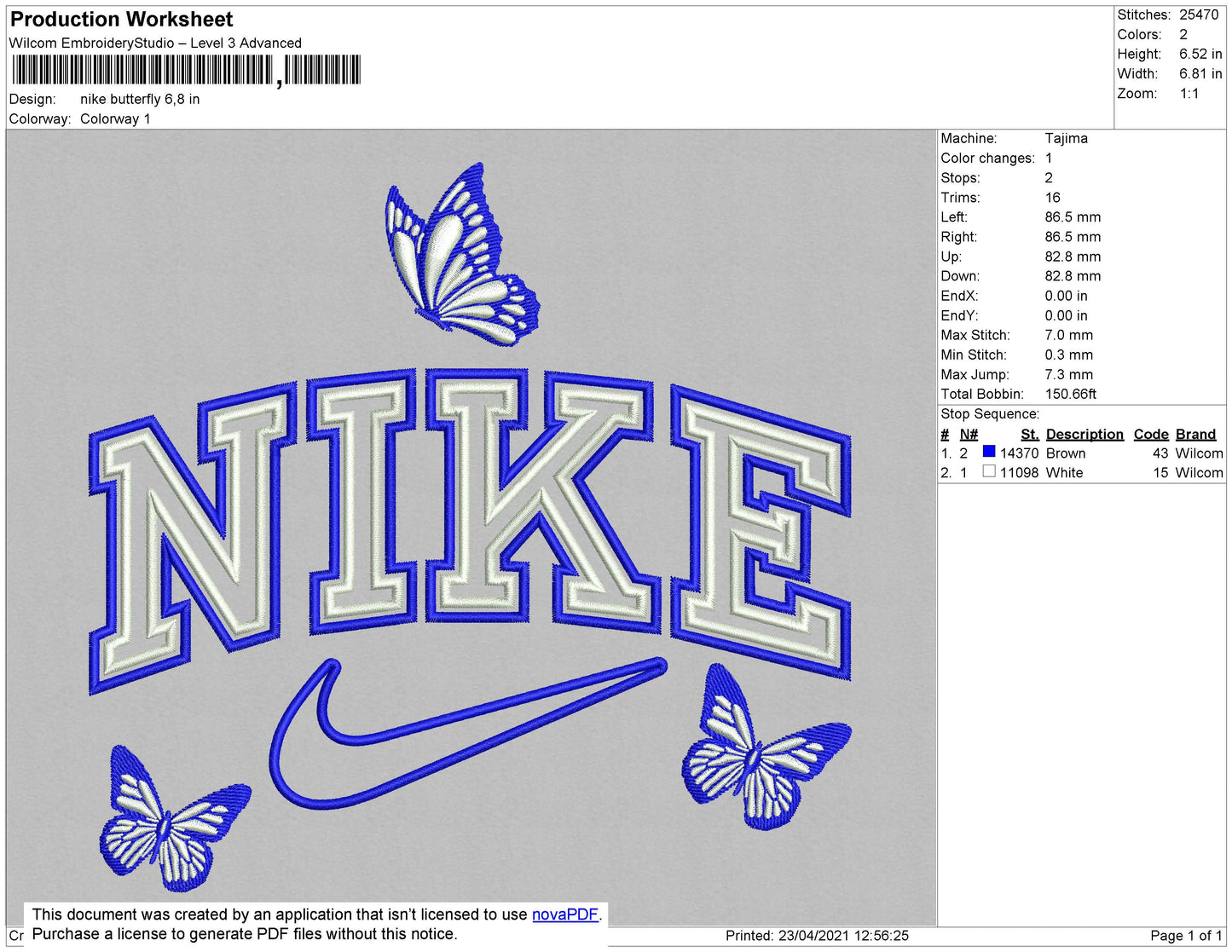 Nike-Schmetterling