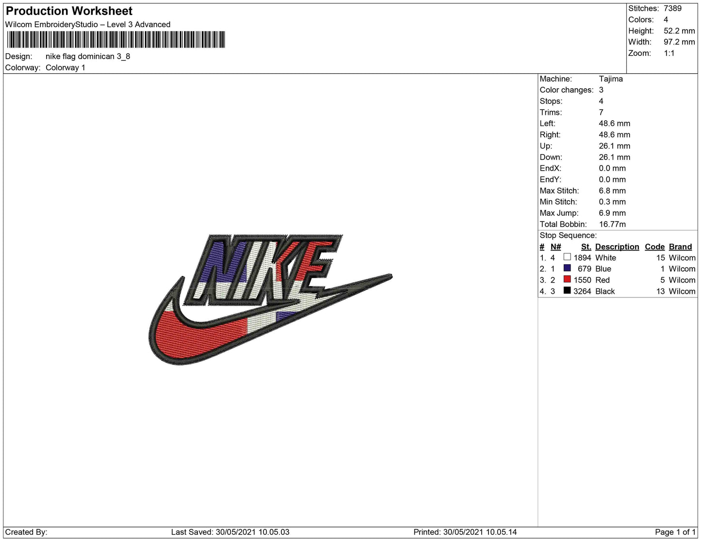 Nike Flag Dominican