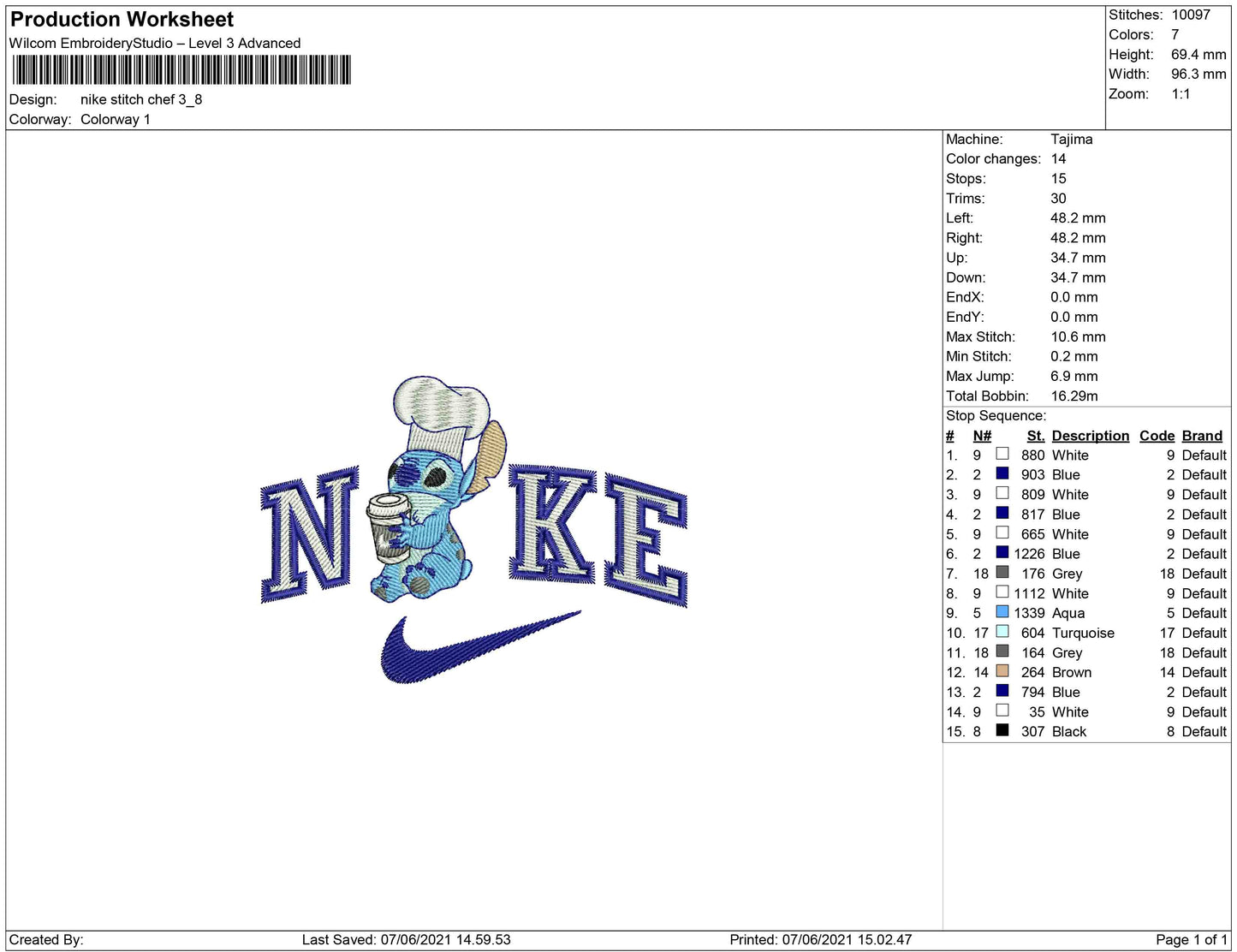 Nike Stitch chef