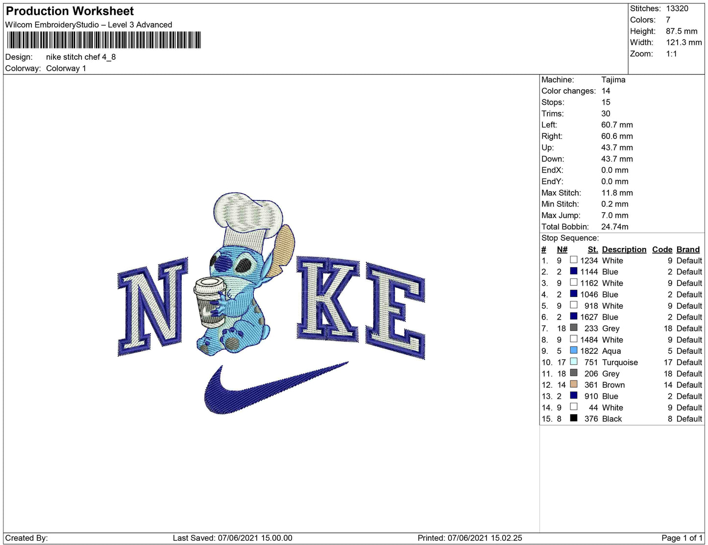 Nike Stitch chef