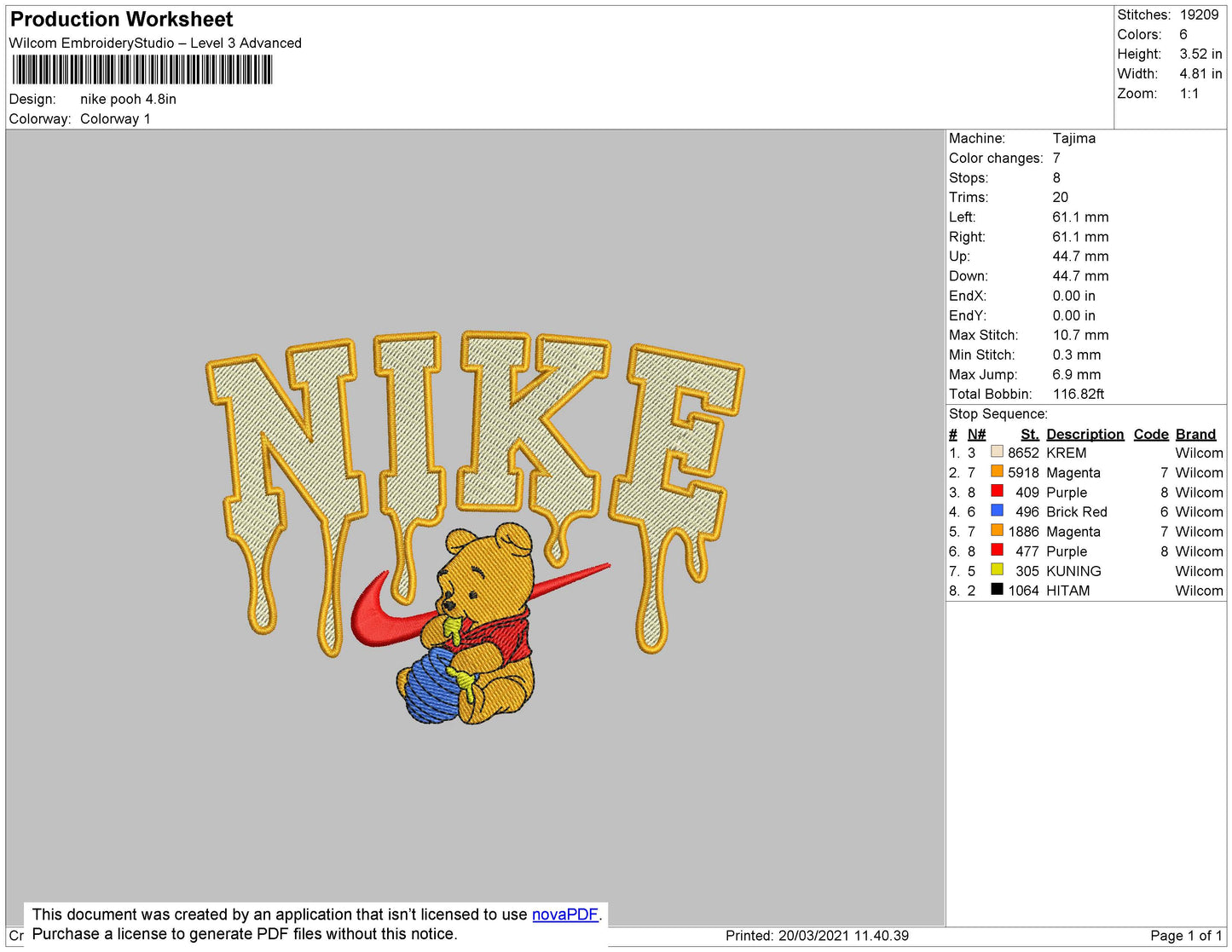 Nike Melt Pooh