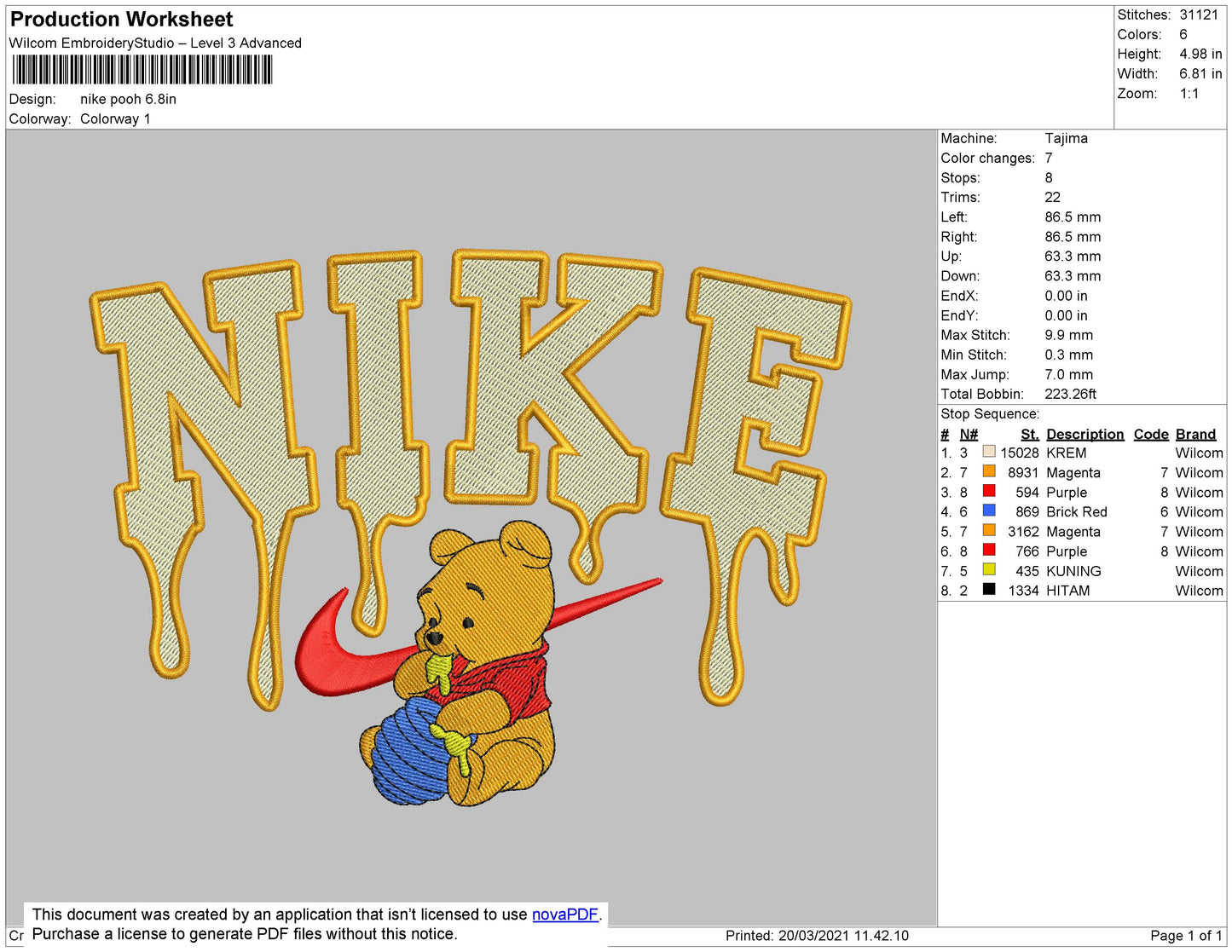 Nike Melt Pooh