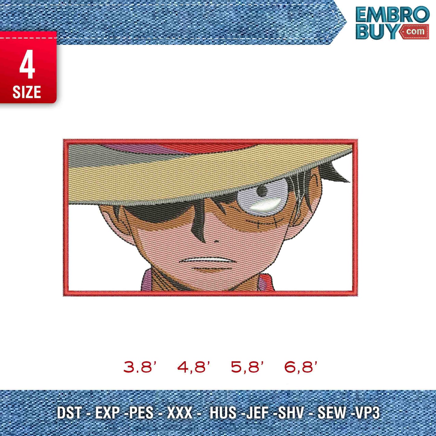 One Peace luffy Rectangle
