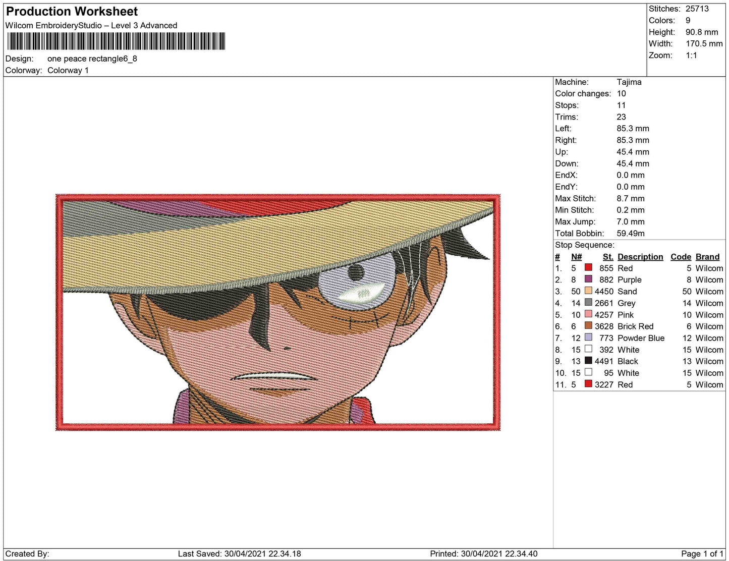 One Peace luffy Rectangle