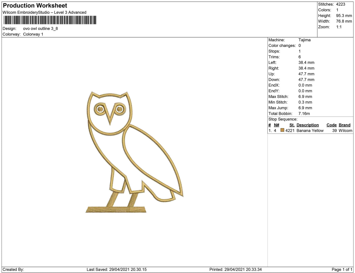 ovo owl outline