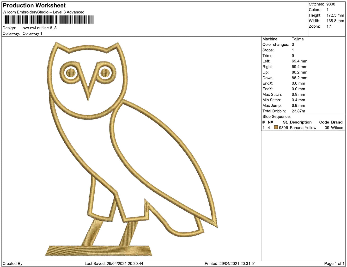 ovo owl outline