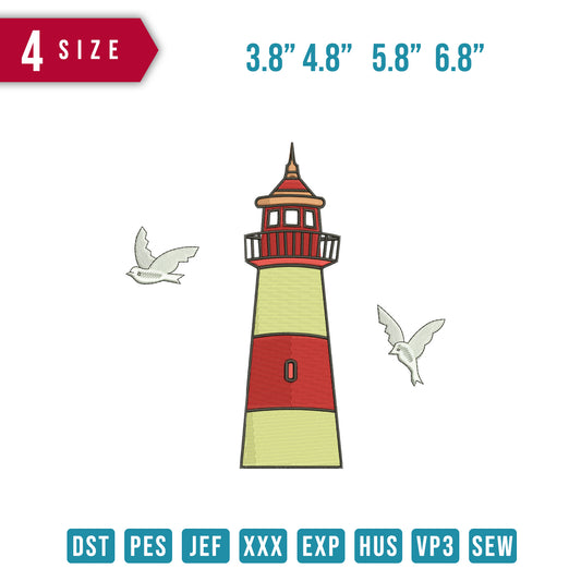 Phare and Seagulls