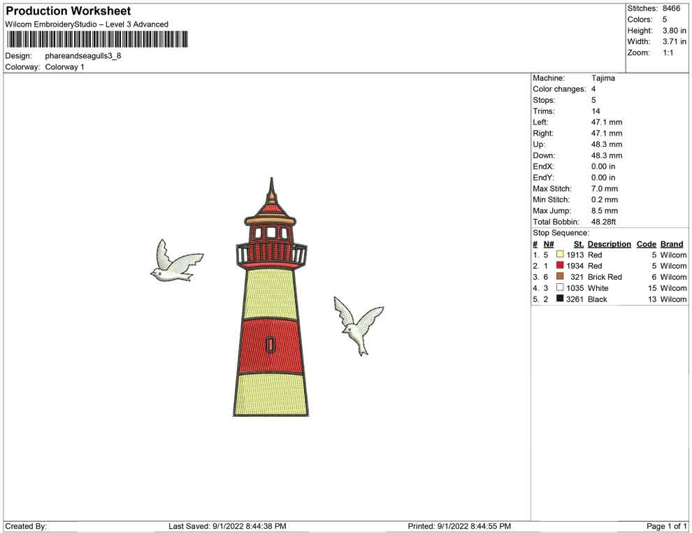 Phare and Seagulls