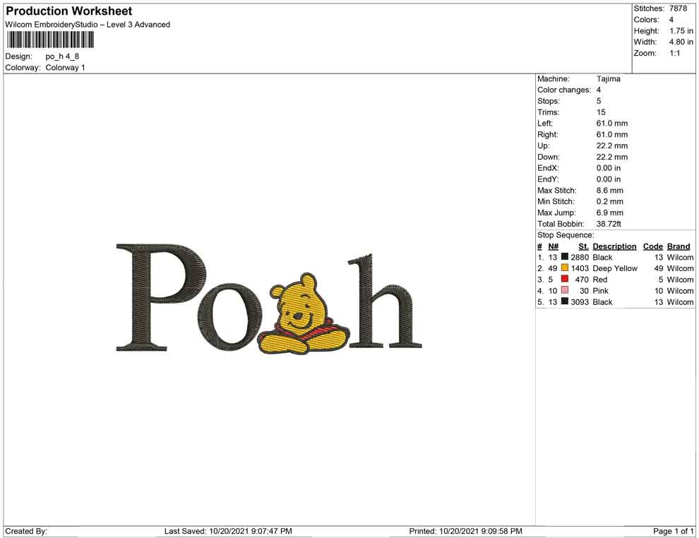 Pooh and letter