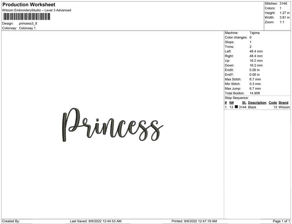 Princess typo