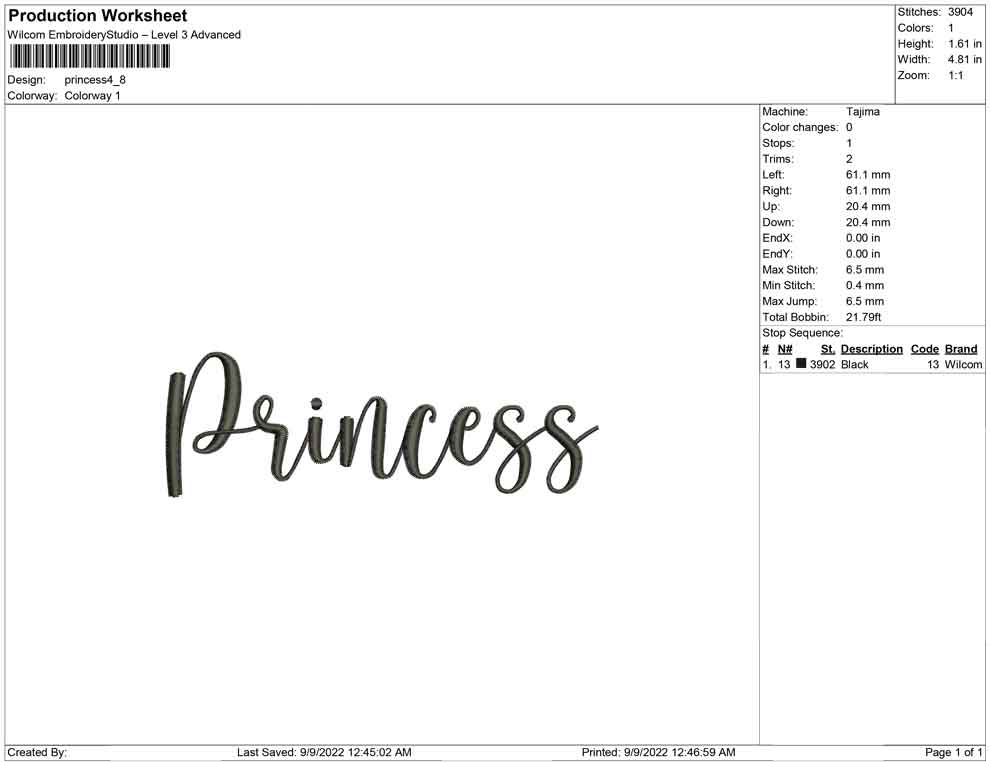 Princess typo