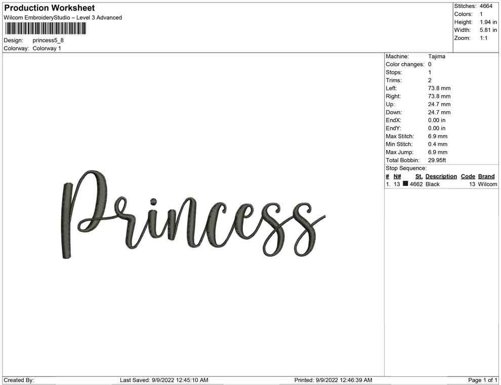 Princess typo