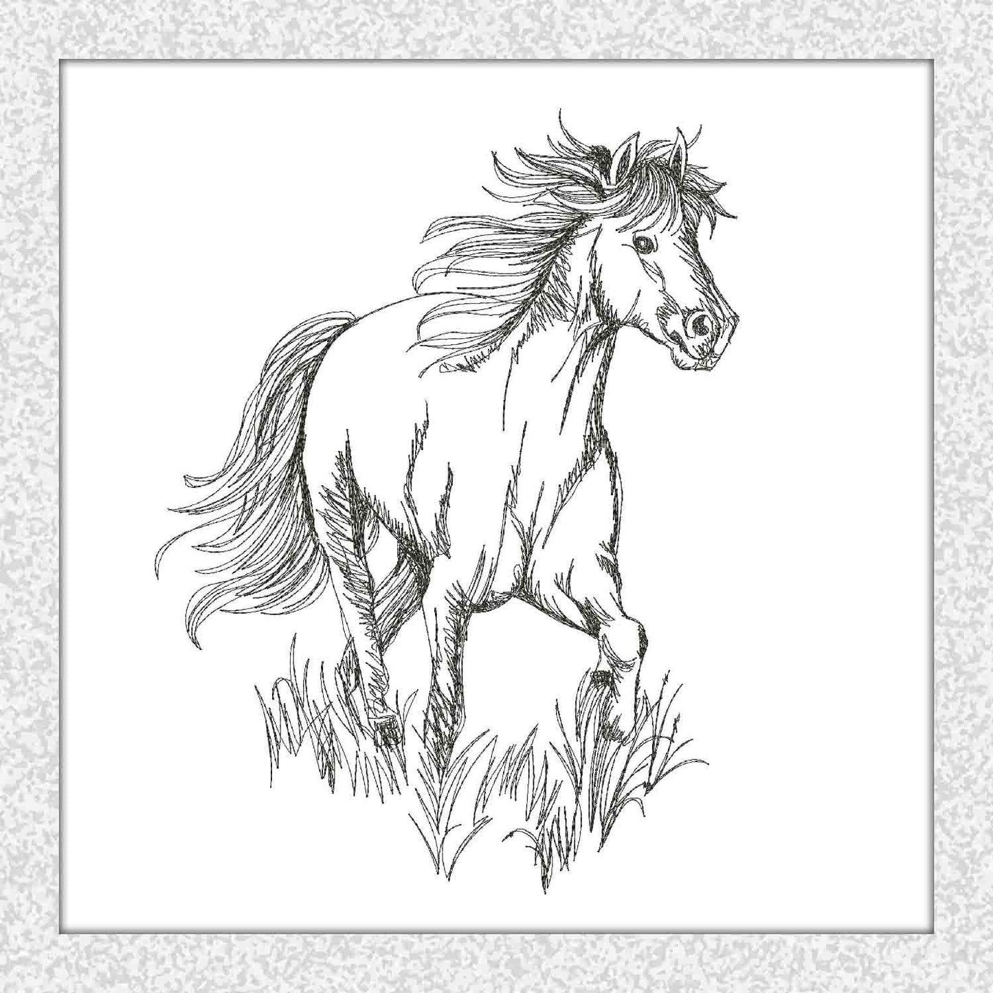 Horse Running Scribble