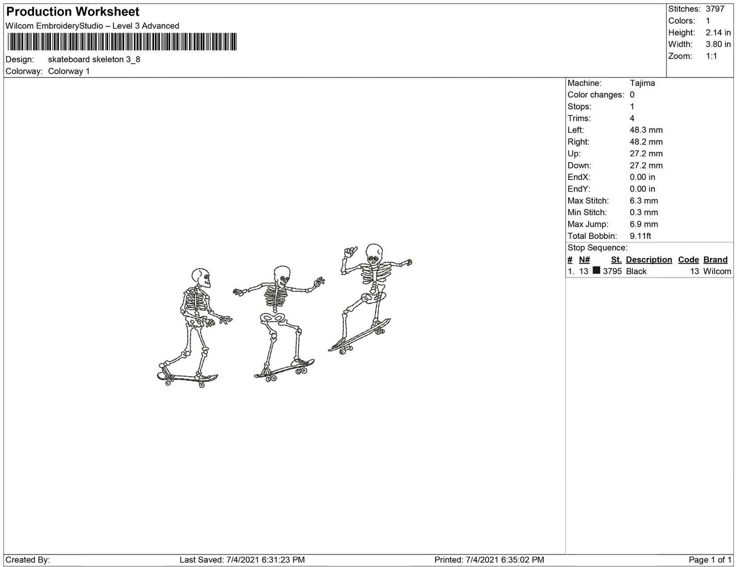 Skeleton Skateboard
