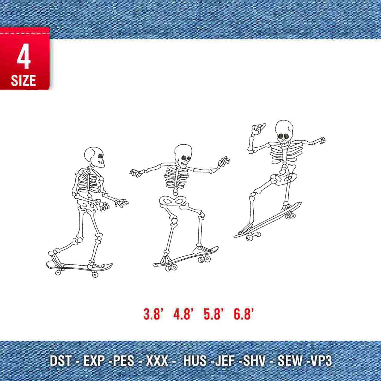 Skeleton Skateboard