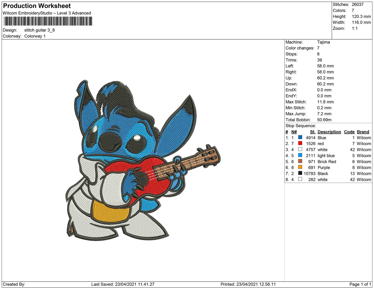 Stitch with Guitar