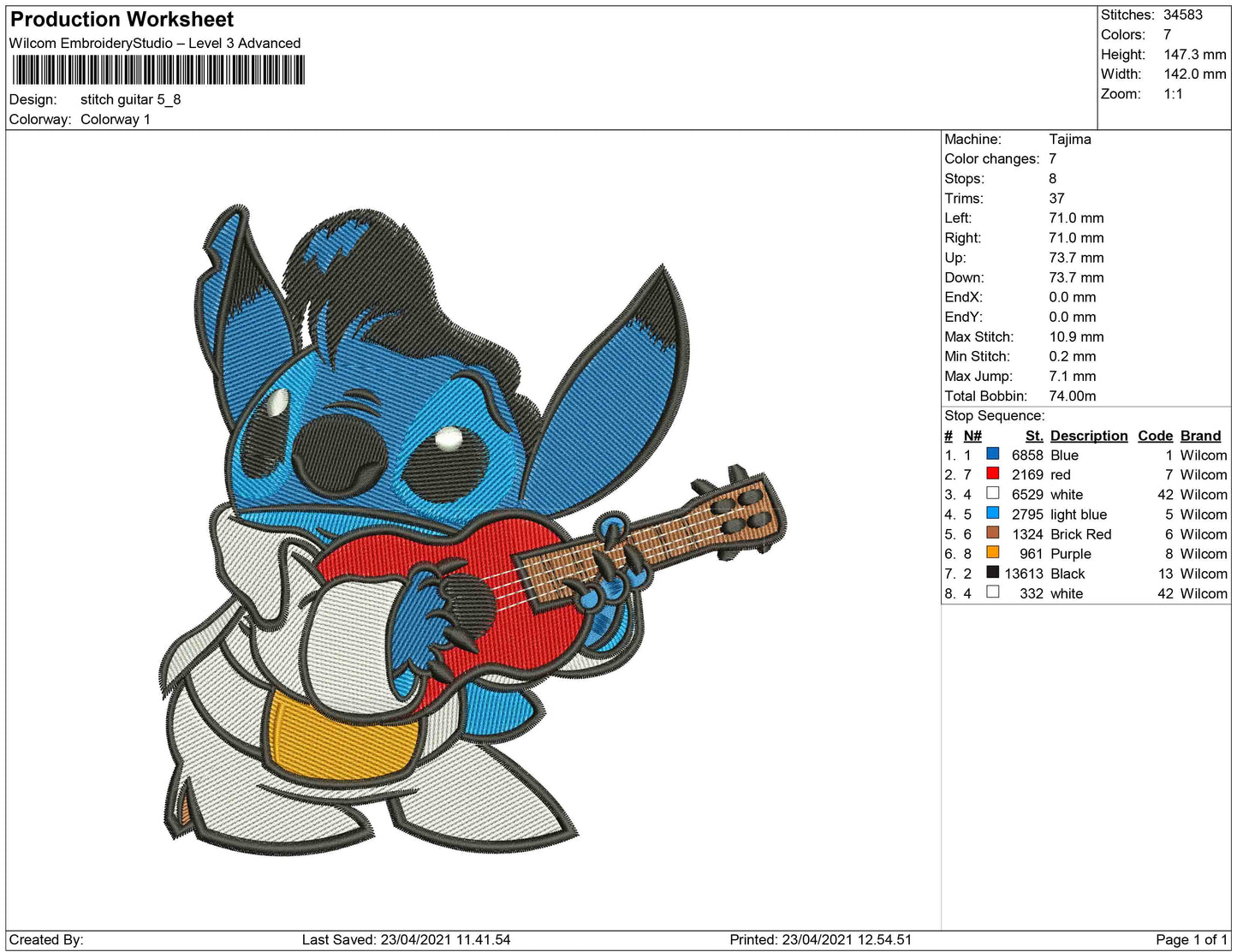 Stitch with Guitar