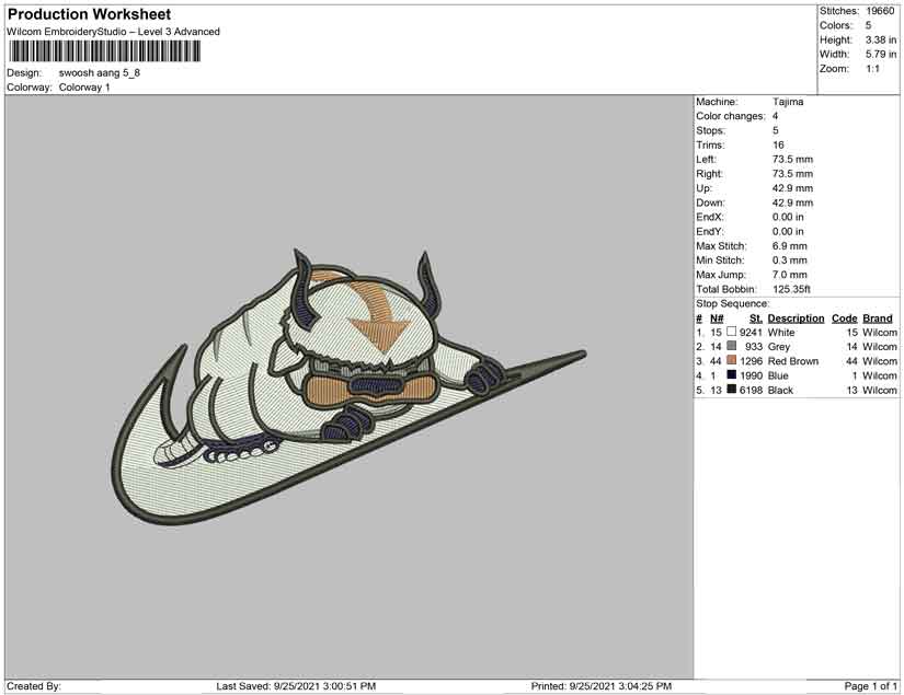 Swoosh Aang avatar