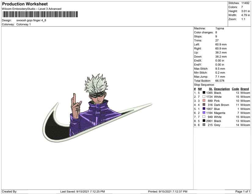 Swoosh Gojo satoru