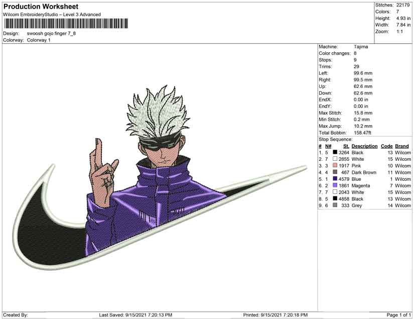 Swoosh Gojo satoru
