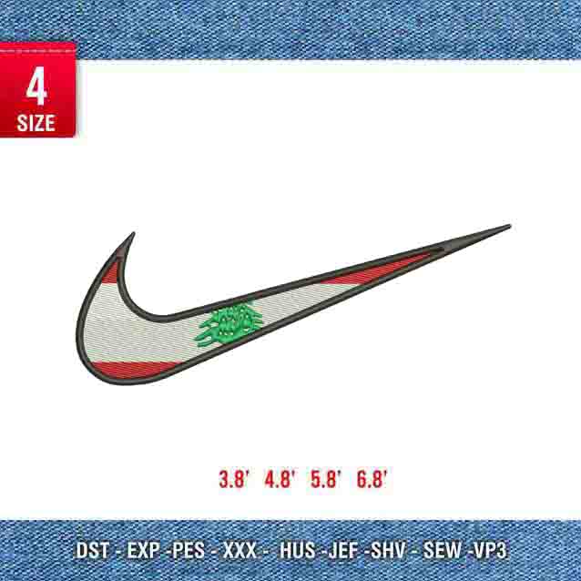 Swoosh Lebanon Flag