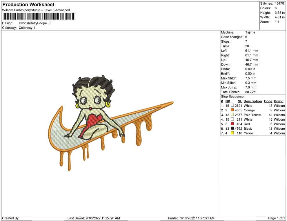 Swoosh Betty Boop
