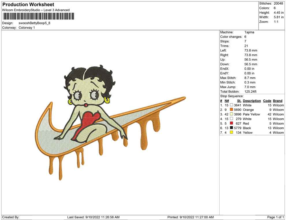 Swoosh Betty Boop
