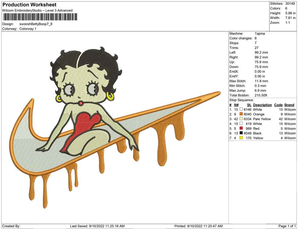 Swoosh Betty Boop