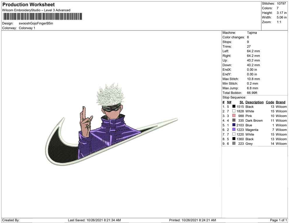 Swoosh Gojo Finger B
