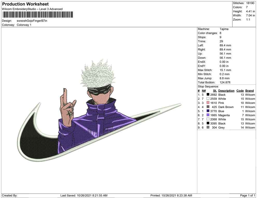 Swoosh Gojo Finger B