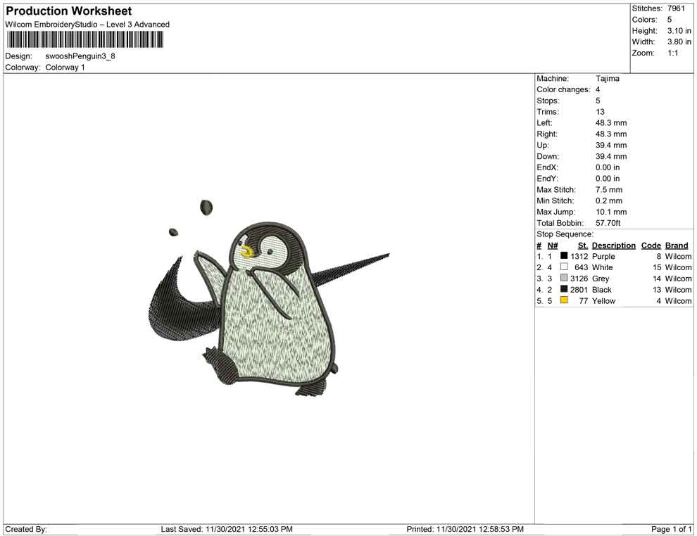 Swoosh penguin