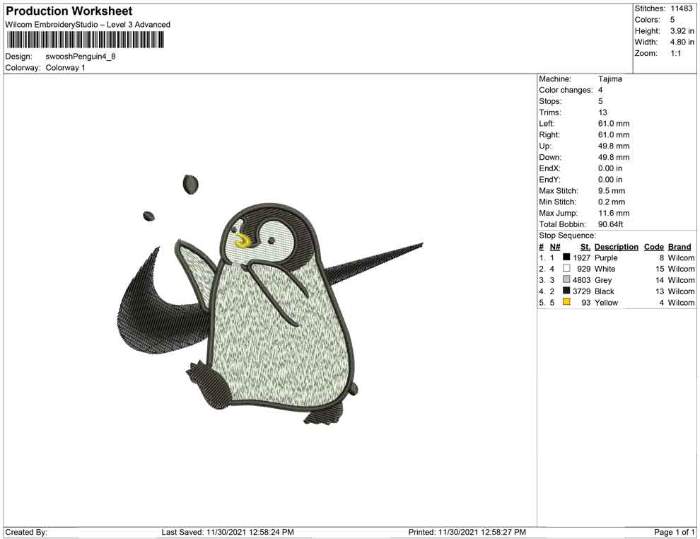 Swoosh penguin