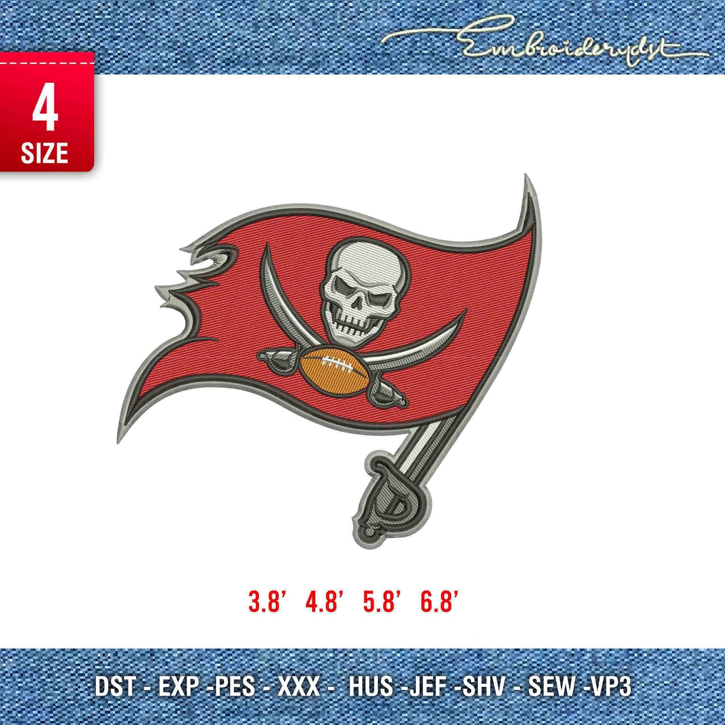 Tampa bay skull Flag