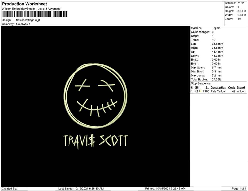 Travis Scott and  face logo