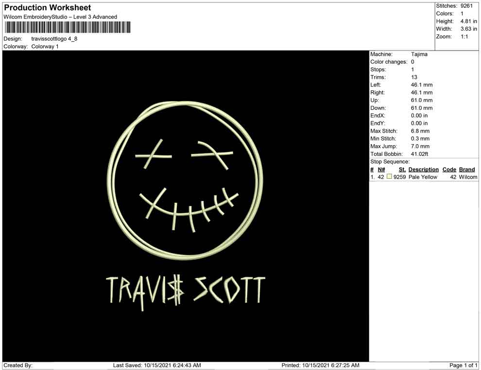Travis Scott and  face logo