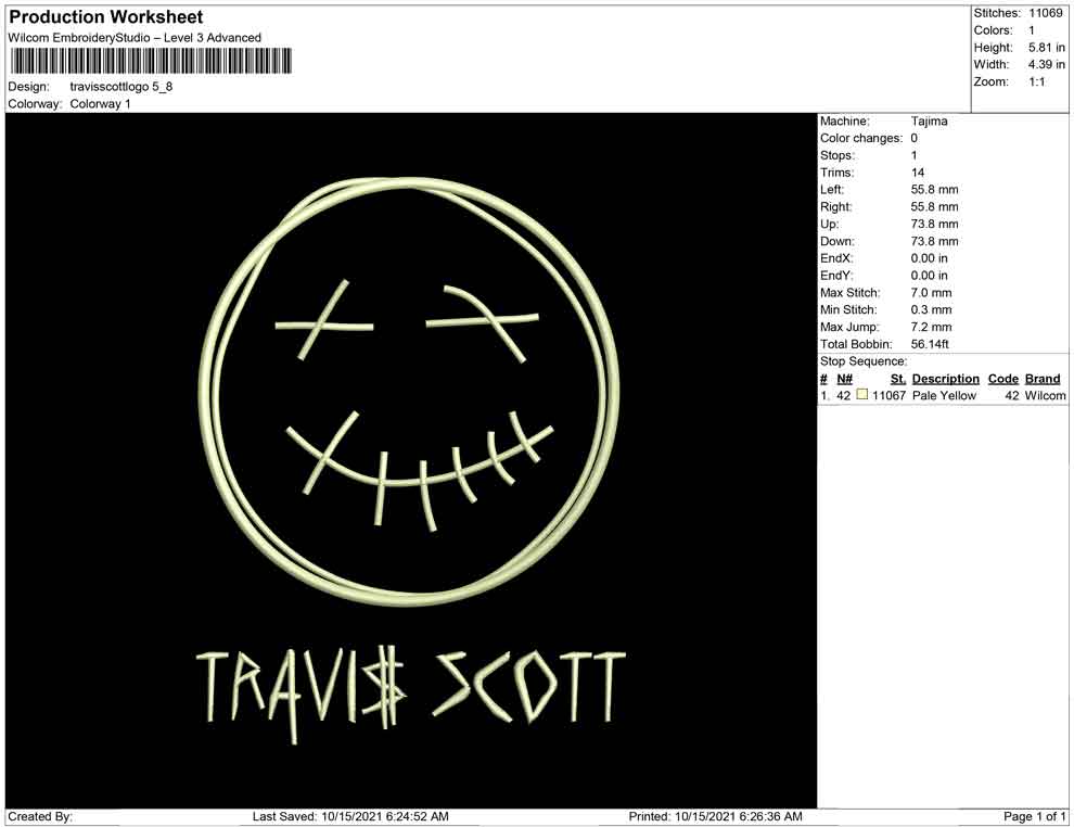 Travis Scott and  face logo