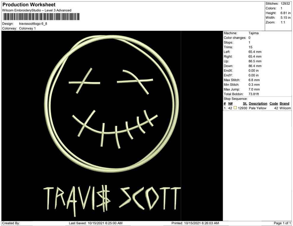 Travis Scott and  face logo