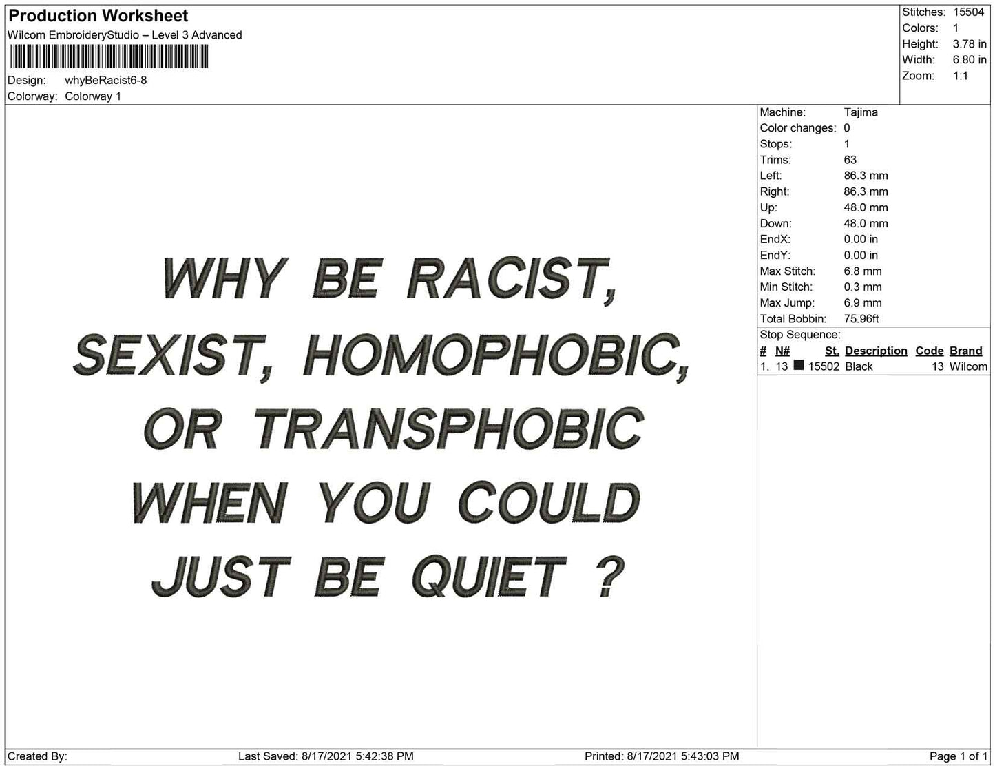 why be racist