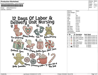 12 Days Of Labor
