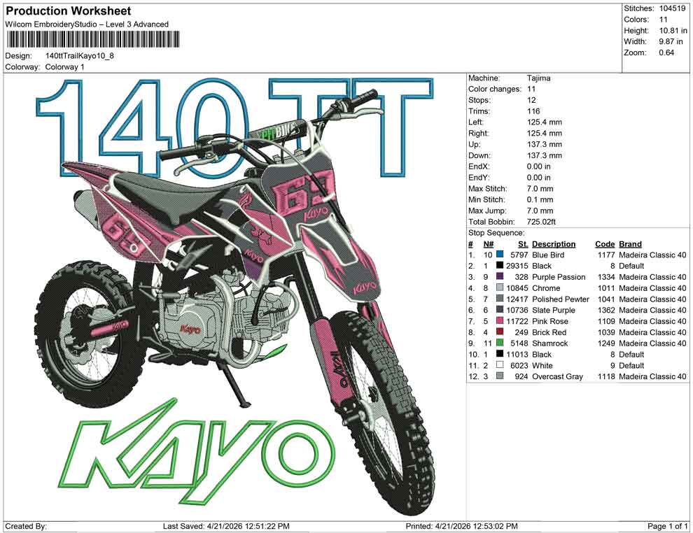 140tt Trail Kayo