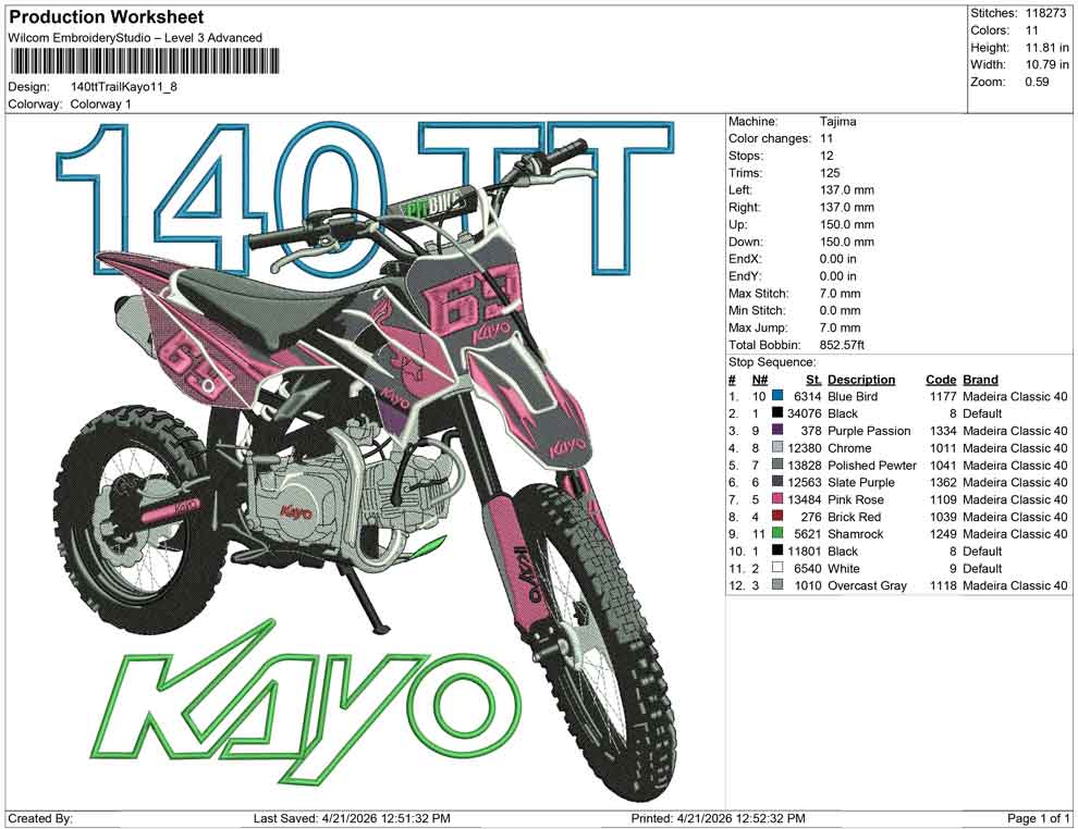 140tt Trail Kayo