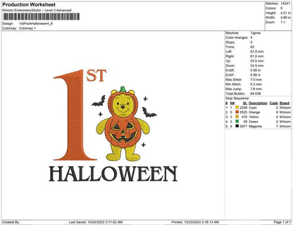 1st Pooh halloween